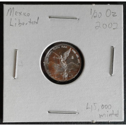 2002 1/20 Oz Mexican Libertad Obverse