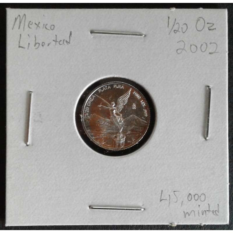2002 1/20 Oz Mexican Libertad Obverse