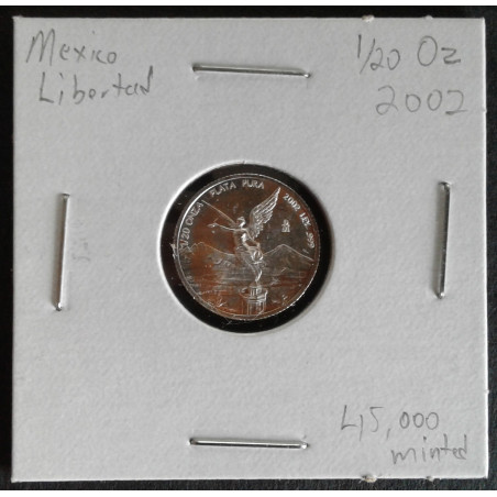 2002 1/20 Oz Mexican Libertad Obverse