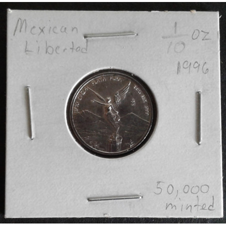 1996 1/10 Oz Mexican Libertad Obverse