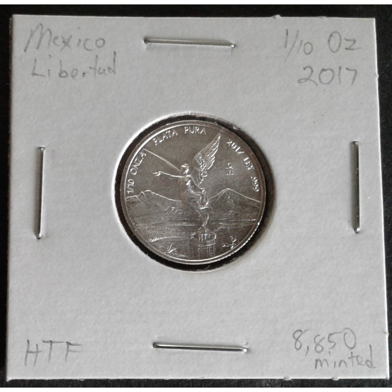 2017 1/10 Oz Mexican Libertad Obverse