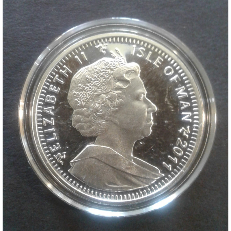 2011 1 Oz Isle of Man Noble Reverse