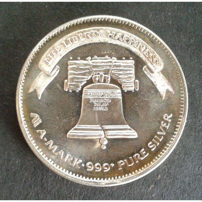 アメリカンイーグル☆　シルバー 1984 1 Oz A-Mark Eagle Silver Round