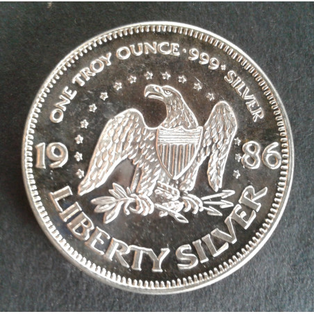 1986 1 Oz A-Mark Eagle Obverse