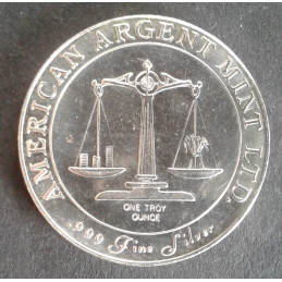 1 Oz American Argent Mint Shield Reverse