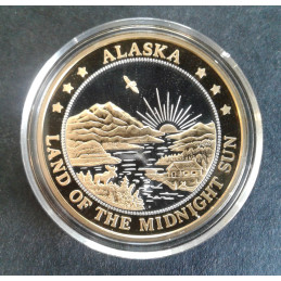1 Oz Alaska Mint Eagle Double Sided Gold Relief Reverse