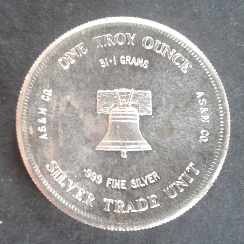 1 Oz AS&M Co Eagle/Bell Reverse