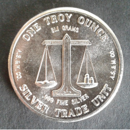 1 Oz AS&M Co Eagle/Trade Reverse