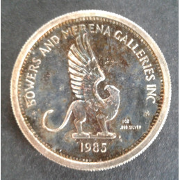 1985 1 Oz Bowers Merena Frank Gasparro Reverse