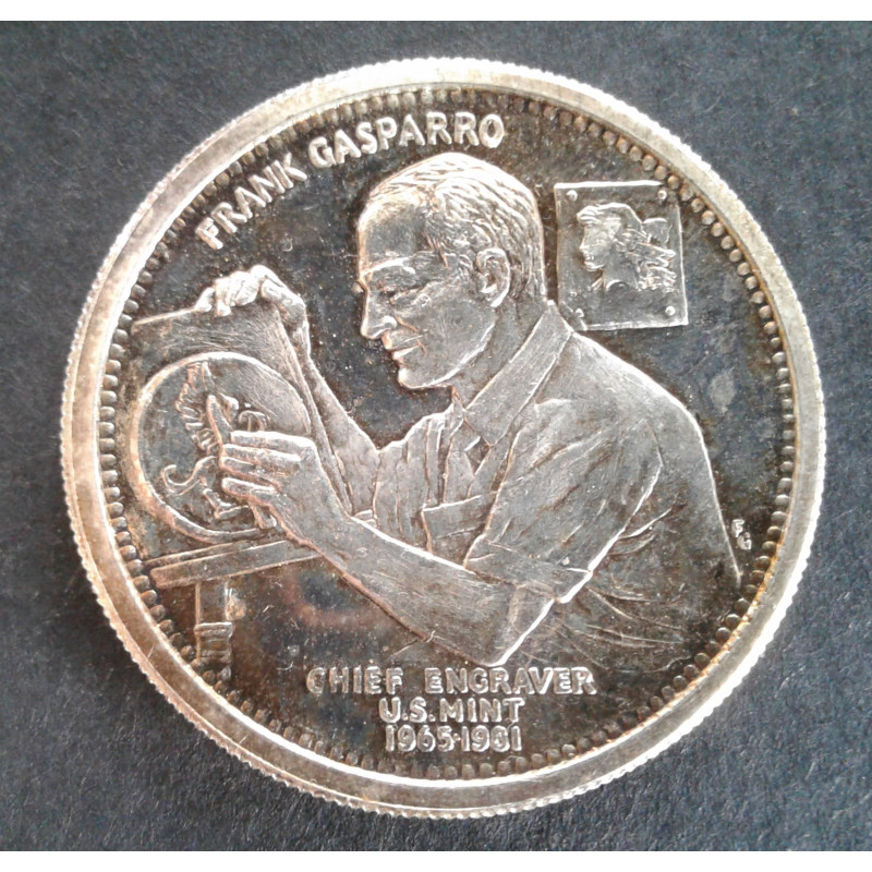 1985 1 Oz Bowers Merena Frank Gasparro Obverse