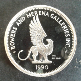 1990 1 Oz Bowers Merena Reverse
