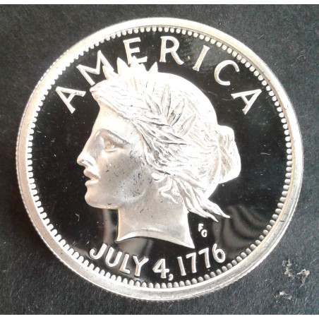 1990 1 Oz Bowers Merena Obverse
