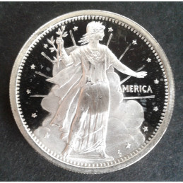 1991 1 Oz Bowers Merena Obverse