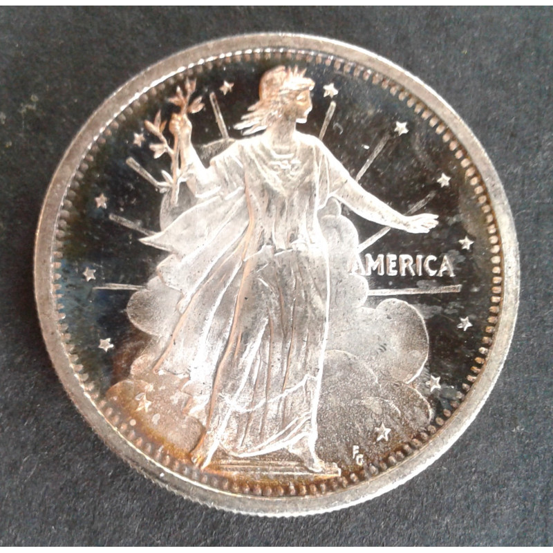 1992 1 Oz Bowers Merena Obverse