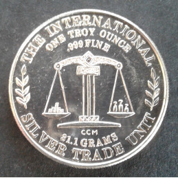 1 Oz California Crown Mint Crown/Trade Reverse