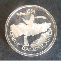 1984 1 Oz Coeur D'alene Mines Freedom Obverse