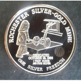 1987 1 Oz Coeur D'alene Mines Freedom Obverse