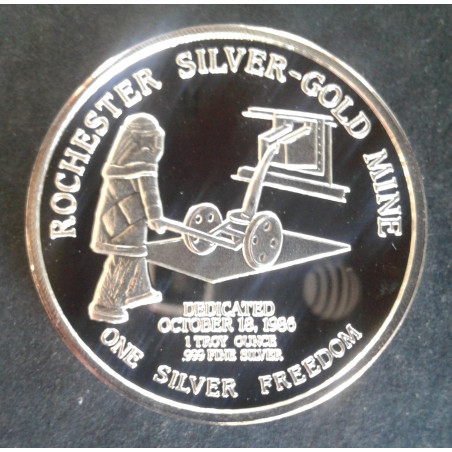 1987 1 Oz Coeur D'alene Mines Freedom Obverse