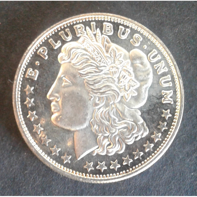 1 Oz Coin Castle Morgan Obverse