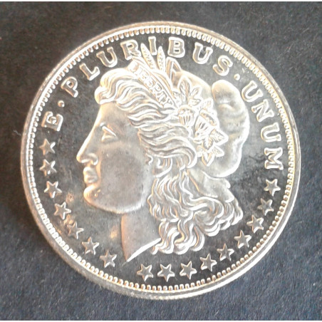 1 Oz Coin Castle Morgan Obverse