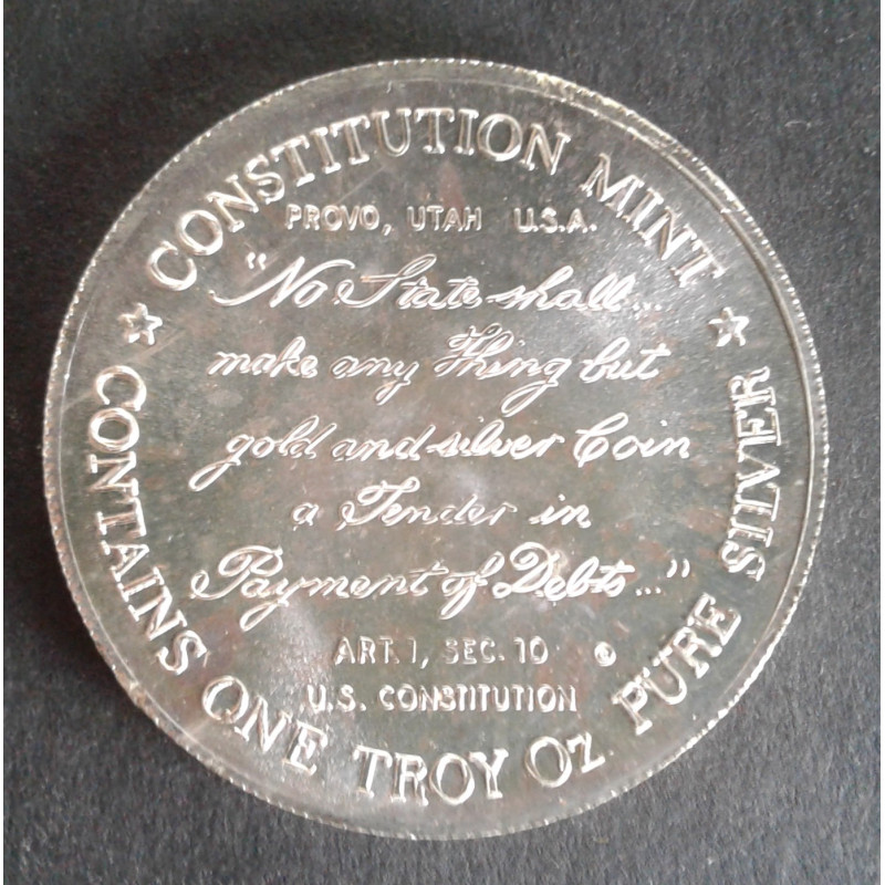 1973 1 Oz Constitution Mint USS Constitution Reverse