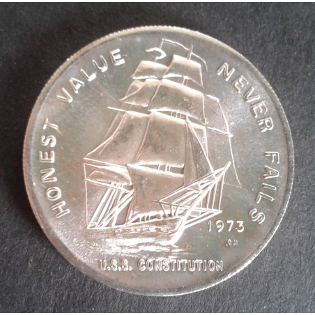 1973 1 Oz Constitution Mint USS Constitution Obverse