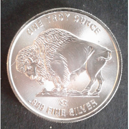 1 Oz Elemetal Buffalo Reverse
