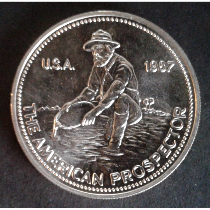 1987 1 Oz Engelhard Prospector Obverse