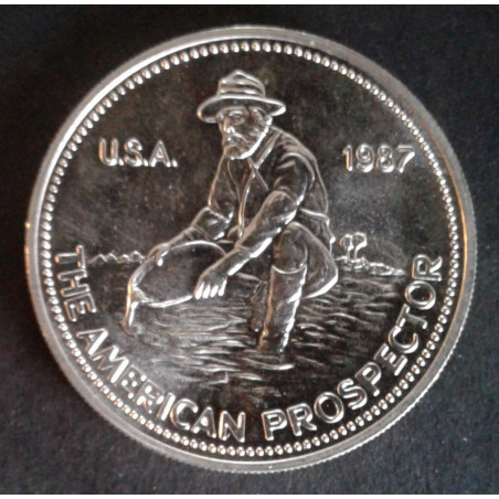 1987 1 Oz Engelhard Prospector Obverse