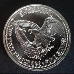 1987 1 Oz Engelhard Prospector Reverse