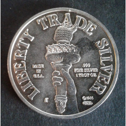 1985 1 Oz Engelhard Liberty Reverse
