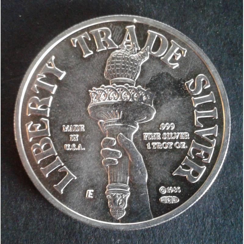 1985 1 Oz Engelhard Liberty Reverse