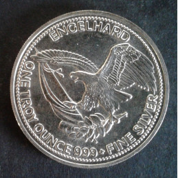 1985 1 Oz Engelhard Prospector Type 1 Reverse