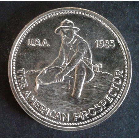 1985 1 Oz Engelhard Prospector Type 1 Obverse