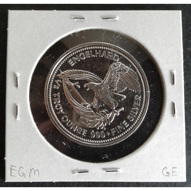1985 1/2 Oz Engelhard Prospector Reverse