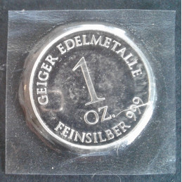 2010 1 Oz Geiger Schloss Guldengossa Reverse