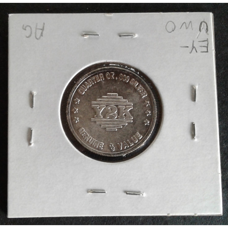 2000 1/4 Oz Continental Coin Y2K Reverse
