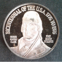 1976 1 Oz Hamilton Mint Bicentennial Obverse