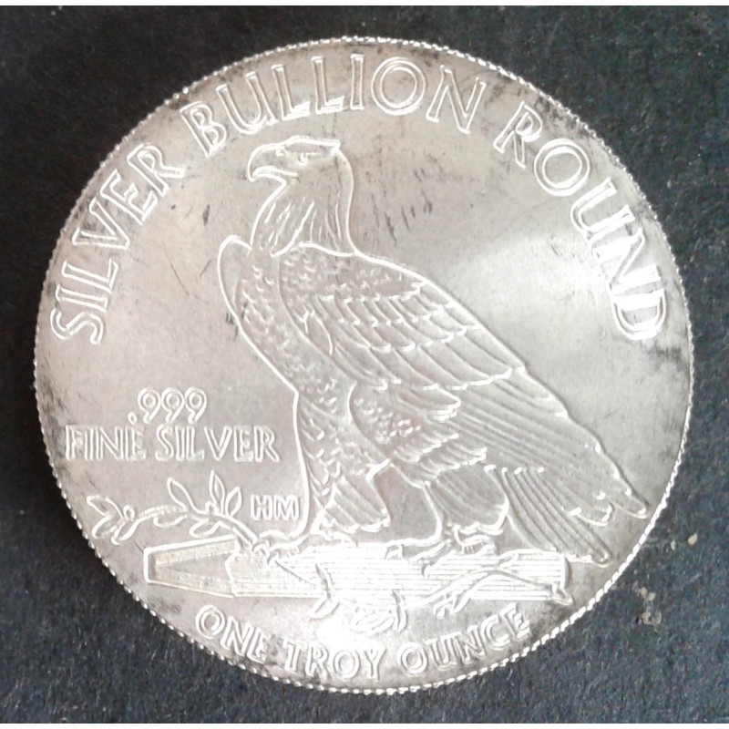 1 Oz Highland Mint Incuse Indian Reverse