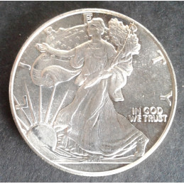 1 Oz Highland Mint Silver Eagle Obverse