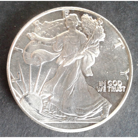 1 Oz Highland Mint Silver Eagle Obverse