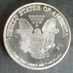 1 Oz Highland Mint Silver Eagle Reverse