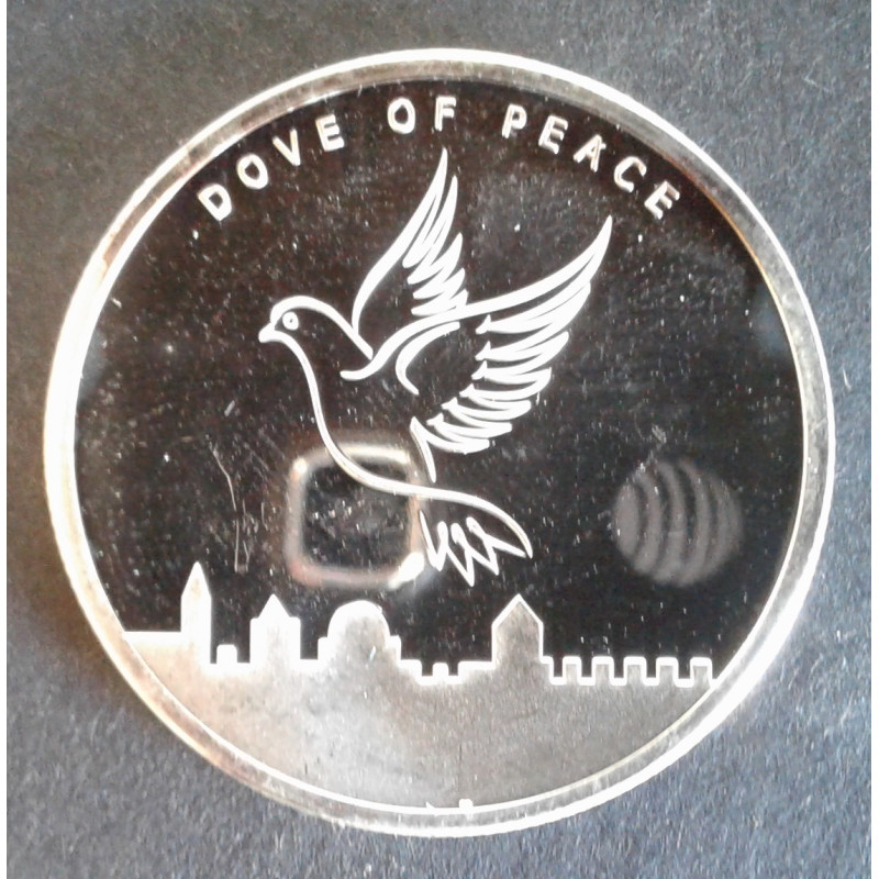 2013 1 Oz Holy Land Mint Dove of Peace Obverse
