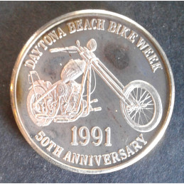 1991 1 Oz Humphreys and Sons Daytona Bike Week Obverse