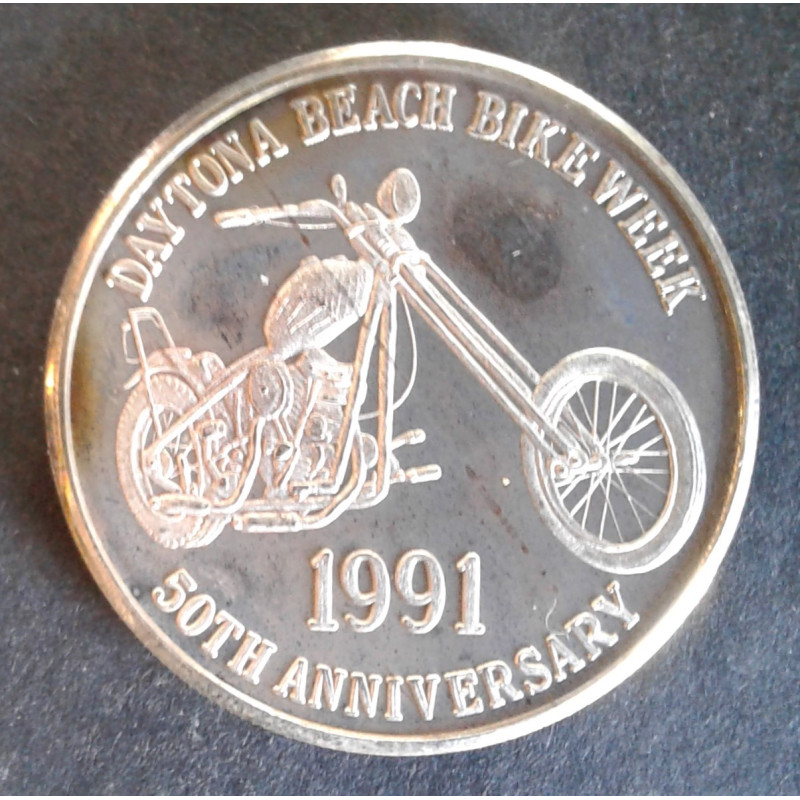 1991 1 Oz Humphreys and Sons Daytona Bike Week Obverse