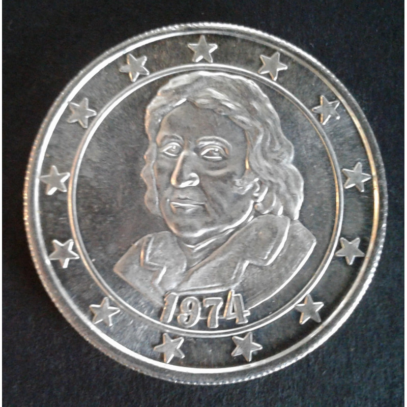 1974 1 Oz Jefferson Mint Thomas Jefferson Obverse
