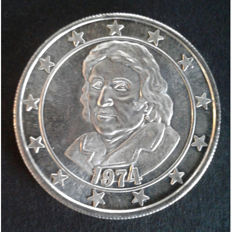 1974 1 Oz Jefferson Mint Thomas Jefferson Obverse
