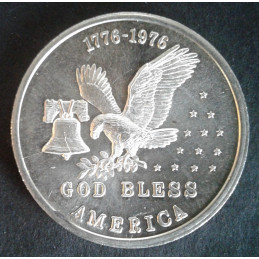 1976 1 Oz Kennesaw Mint Eagle/Bell Reverse