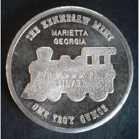 1976 1 Oz Kennesaw Mint Eagle/Bell Obverse