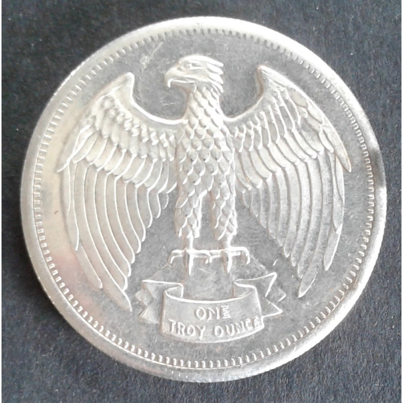 1973 1 Oz Letcher Mint Eagle Silver Round